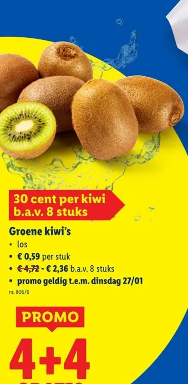 Promotie: Groene kiwi's