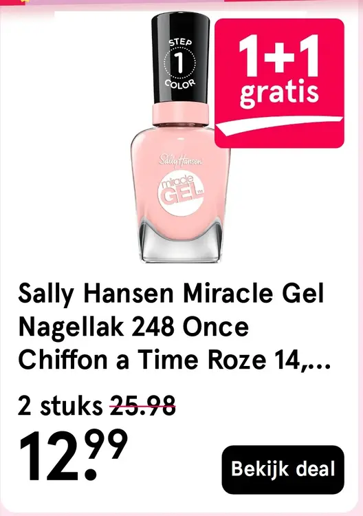 Aanbieding: Miracle Gel Nagellak 248 Once Chiffon a Time