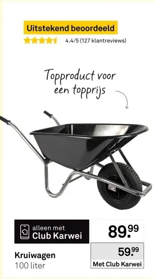 Aanbieding: Kruiwagen