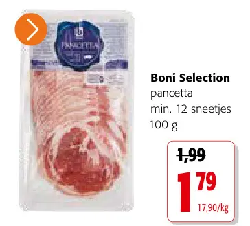Promotie: pancetta