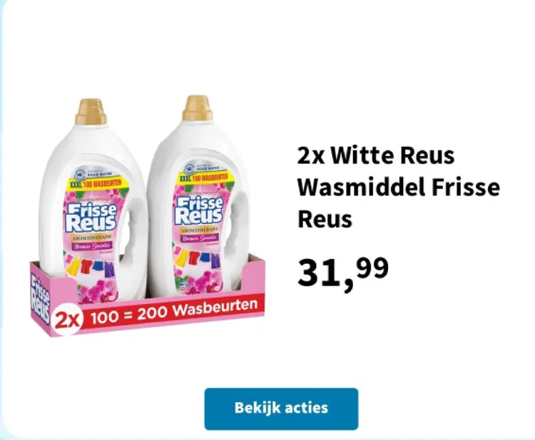Promotie: Wasmiddel Frisse Reus