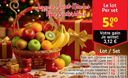 Offre: Kiwi, bananes, clémentines ou pommes enfant