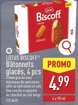 Offre: Biscoff Bâtonnets glacés