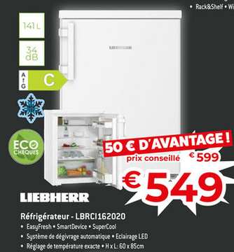 Offre: Réfrigérateur - LBRCI162020