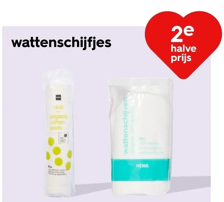 Aanbieding: wattenschijfjes