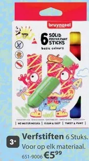 Aanbieding: Verfstiften 6 Stuks