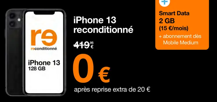 Offre: iPhone 13 reconditionné