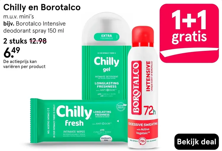 Aanbieding: Intieme verzorging en deodorant