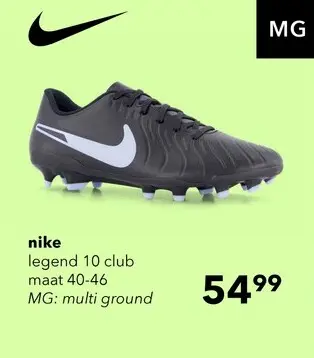 Aanbieding: Tiempo Legend 10 Club MG heren voetbalschoenen zwart