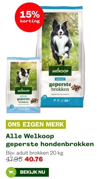 Aanbieding: geperste hondenbrokken