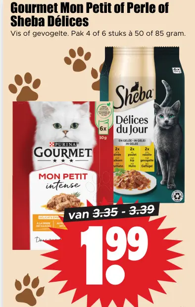 Aanbieding: Gourmet Mon Petit of Perle of Sheba Délices