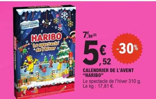Aanbieding: Calendrier de l'avent "HARIBO"
