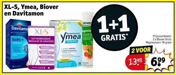 Promotie: XL-S, Ymea, Biover en Davitamon