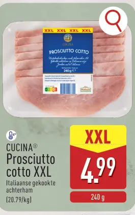 Promotie: Prosciutto cotto XXL