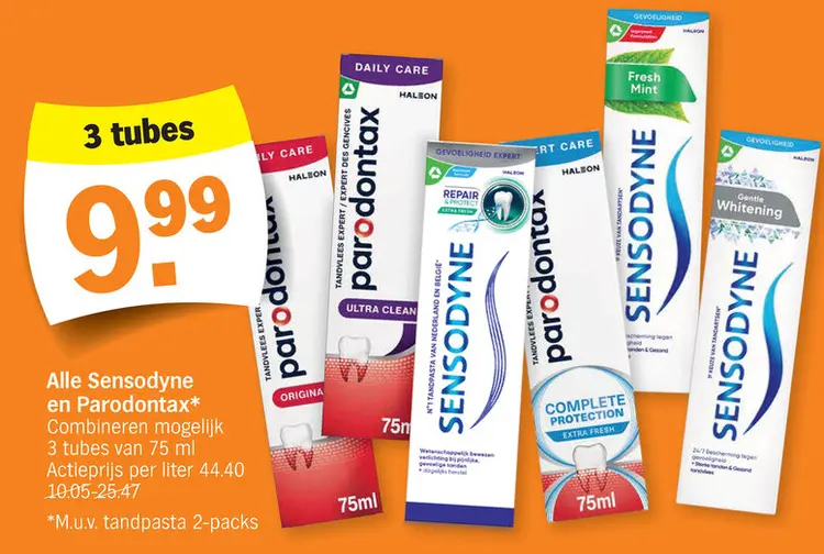 Offre: Sensodyne and Parodontax Toothpaste