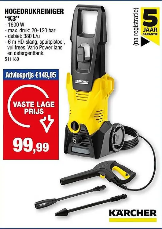 Promotie: Hogedrukreiniger "k3"