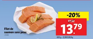 Offre: Filet de saumon sans peau