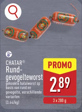 Aanbieding: Rund-gevogelteworst