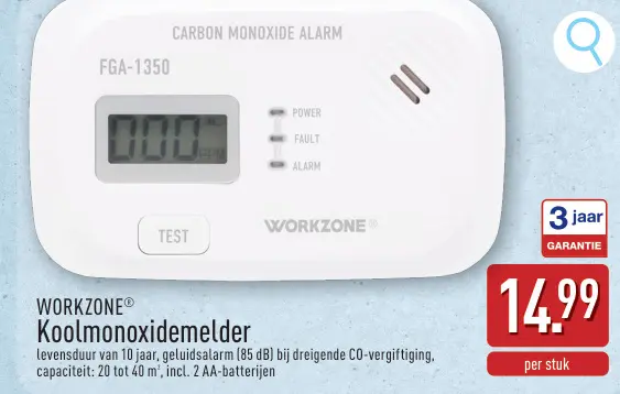 Promotie: Koolmonoxidemelder