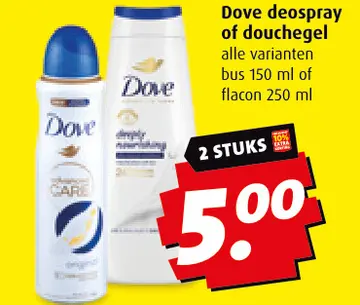 Aanbieding: Dove deospray of douchegel