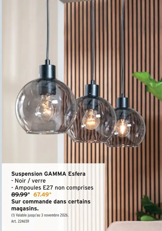 Offre: Suspension Esfera