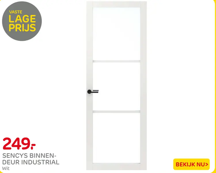Aanbieding: Sencys binnendeur industrial