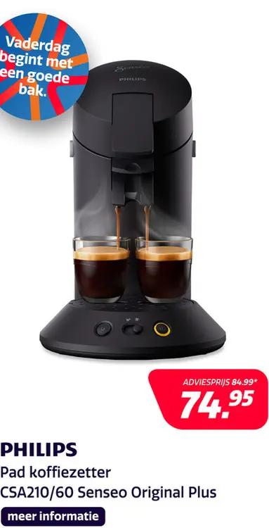 Aanbieding: Philips CSA210/60 Senseo Original Plus