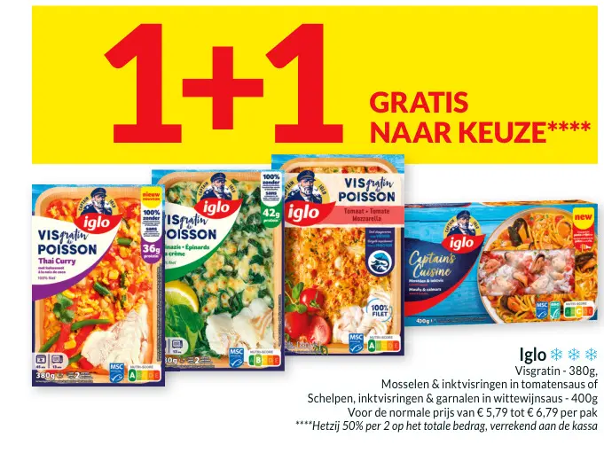 Promotie: Iglo Visgratin
