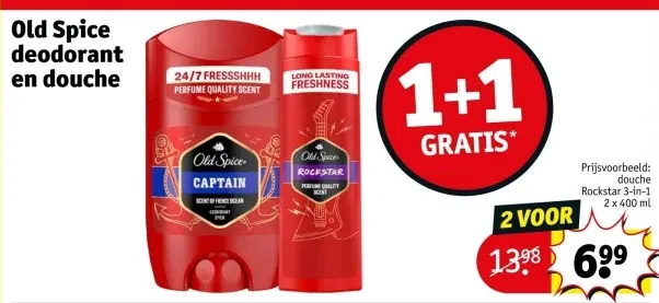 Aanbieding: Old Spice deodorant en douche
