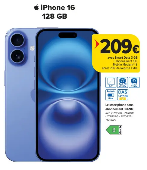 Offre: iPhone 16