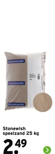 Aanbieding: Stonewish speelzand