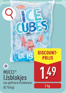 Promotie: IJsblokjes