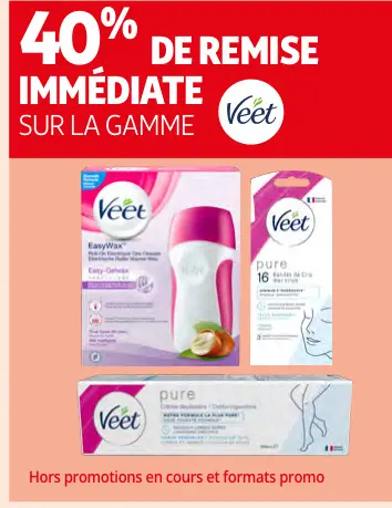 Offre: Veet EasyWax, Pure 16, Pure Crème Dépilatoire