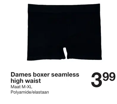 Aanbieding: Dames boxer seamless high waist
