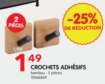Offre: Chrochets adhésifs