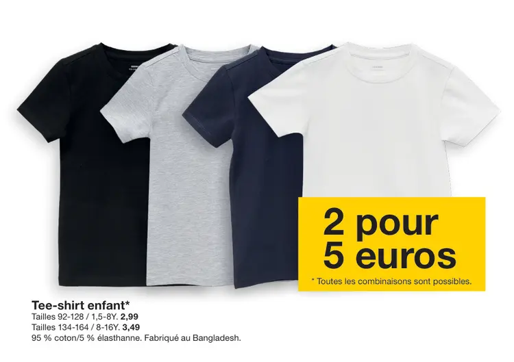Offre: Tee-shirt enfant