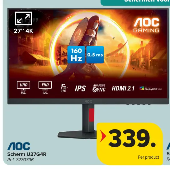 Promotie: Scherm U27G4R