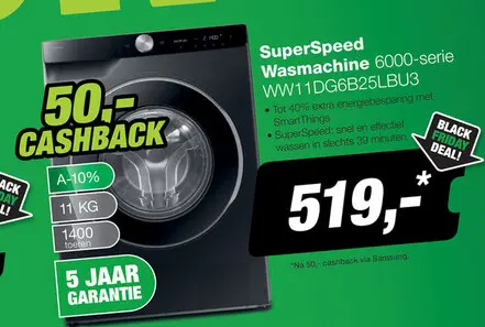 Aanbieding: SuperSpeed Wasmachine 6000-serie