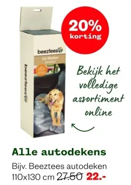 Aanbieding: autodekens