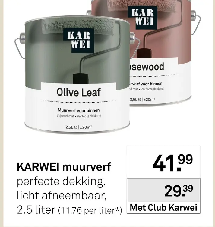 Aanbieding: KARWEI muurverf