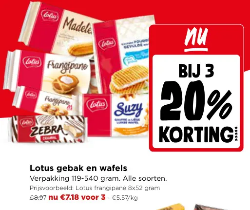 Promotie: Lotus gebak en wafels