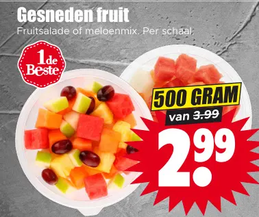 Aanbieding: Gesneden fruit