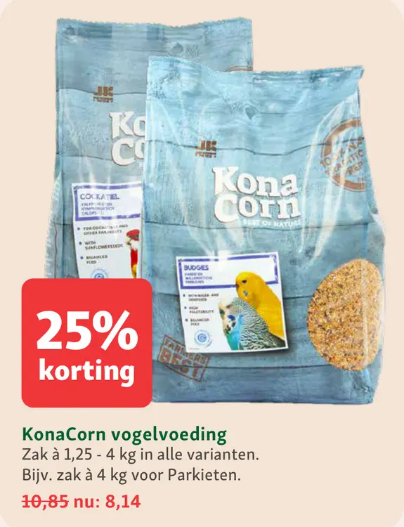 Aanbieding: KonaCorn vogelvoeding