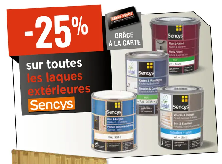 Offre: Toutes les laques extérieures