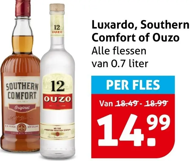 Aanbieding: Southern Comfort of Ouzo