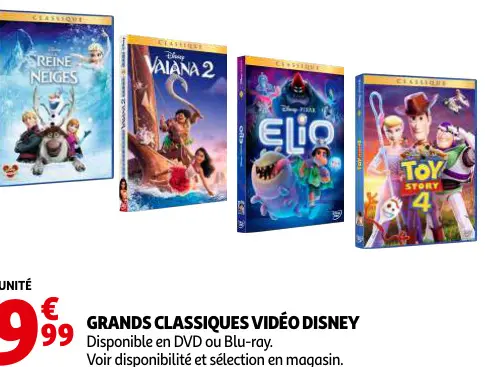 Promotie: Grands Classiques Vidéo Disney