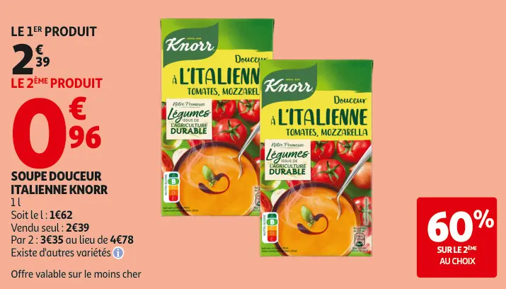 Promotie: Soupe douceur italienne
