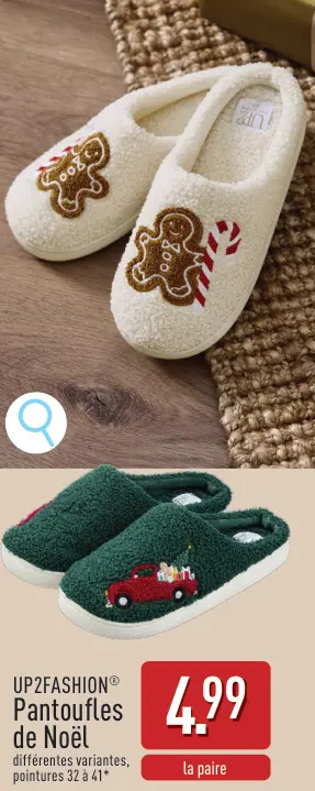 Offre: Pantoufles de Noël