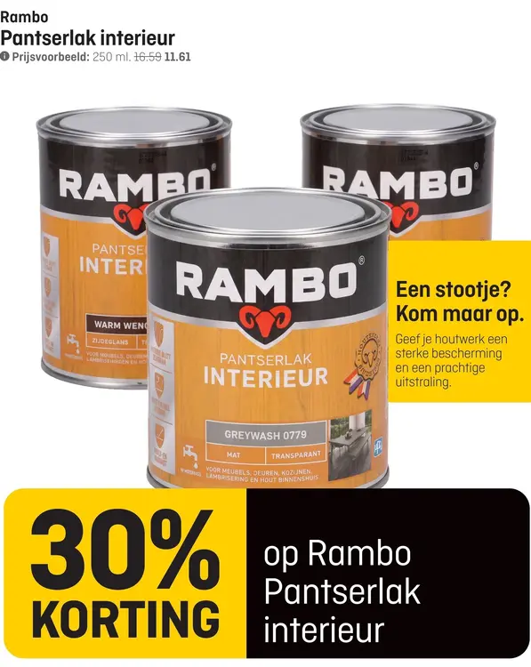 Aanbieding: Pantserlak interieur