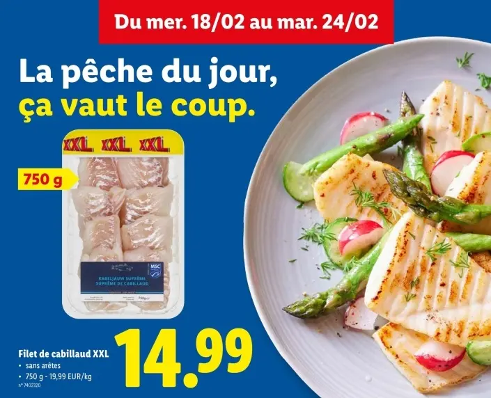 Offre: Filet de cabillaud XXL